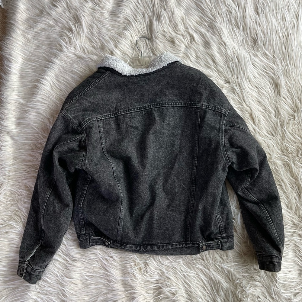 Vintage Levi’s Sherpa Lined Trucker Jacket Black XL (Made In The U.S.A) - Picture 3 of 7